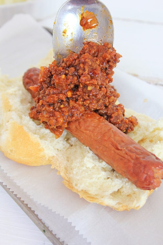My Family Dinner Ideas Hot-Dogs5 AIR FRYER HOT DOGS WITH CHILI SAUCE