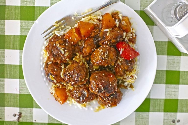 My Family Dinner Ideas sweet-n-sour-meatballs6-768x512 40 Easy dinner ideas