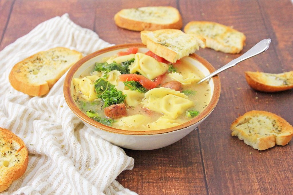 tortellini-soup SAUSAGE TORTELLINI SOUP