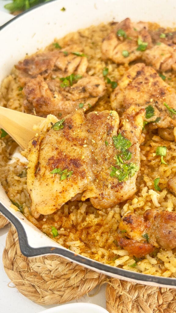 IMG_5027_jpg-576x1024 One-Skillet Chicken Thighs with Butter Rice