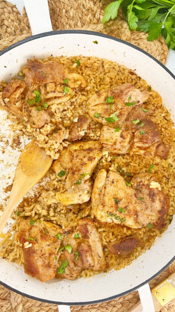 IMG_5036_jpg-576x1024 One-Skillet Chicken Thighs with Butter Rice