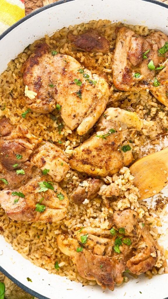 IMG_5046_jpg-576x1024 One-Skillet Chicken Thighs with Butter Rice