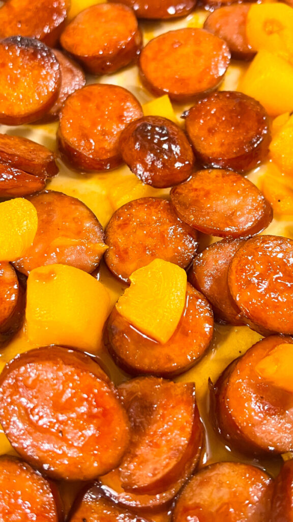  IMG_0274_jpg-576x1024 Spicy Peach Glazed Kielbasa  