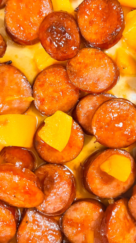  IMG_0289_jpg-576x1024 Spicy Peach Glazed Kielbasa  