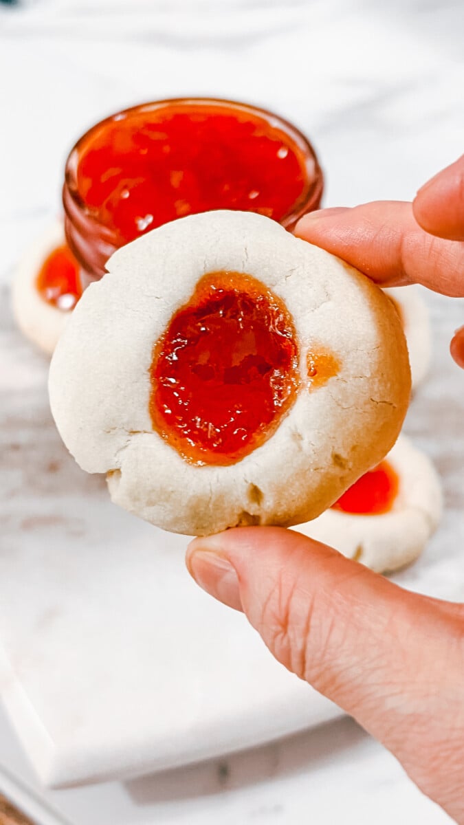  IMG_5107_jpg Strawberry Thumbprint Cookies  