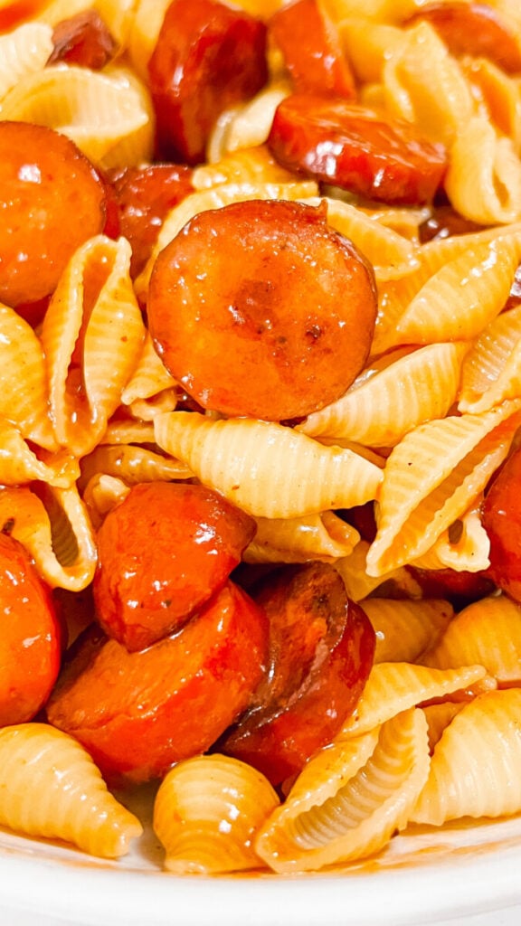  IMG_7151_jpg-576x1024 Honey BBQ Kielbasa Pasta  