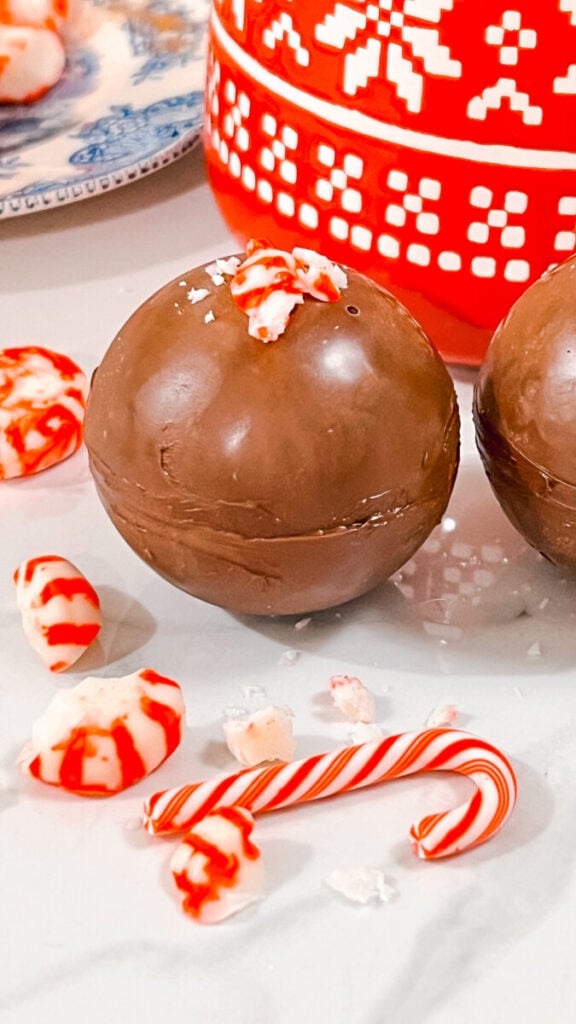  IMG_8413_jpg-1-576x1024 Milk Chocolate Peppermint Hot Cocoa Bombs  