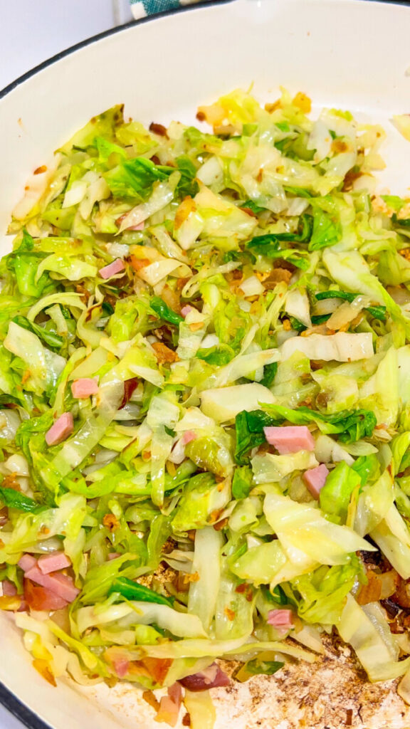  IMG_1818_jpg-576x1024 Skillet Fried Cabbage with Ham  