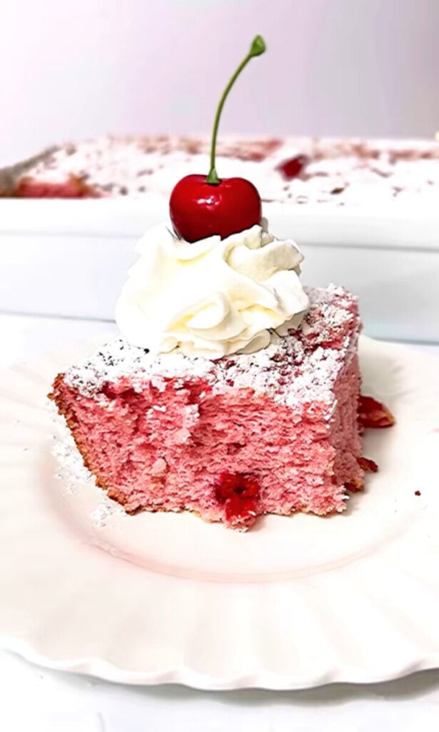  IMG_4496-615x1024 2-Ingredient Cherry Angel Food Cake  