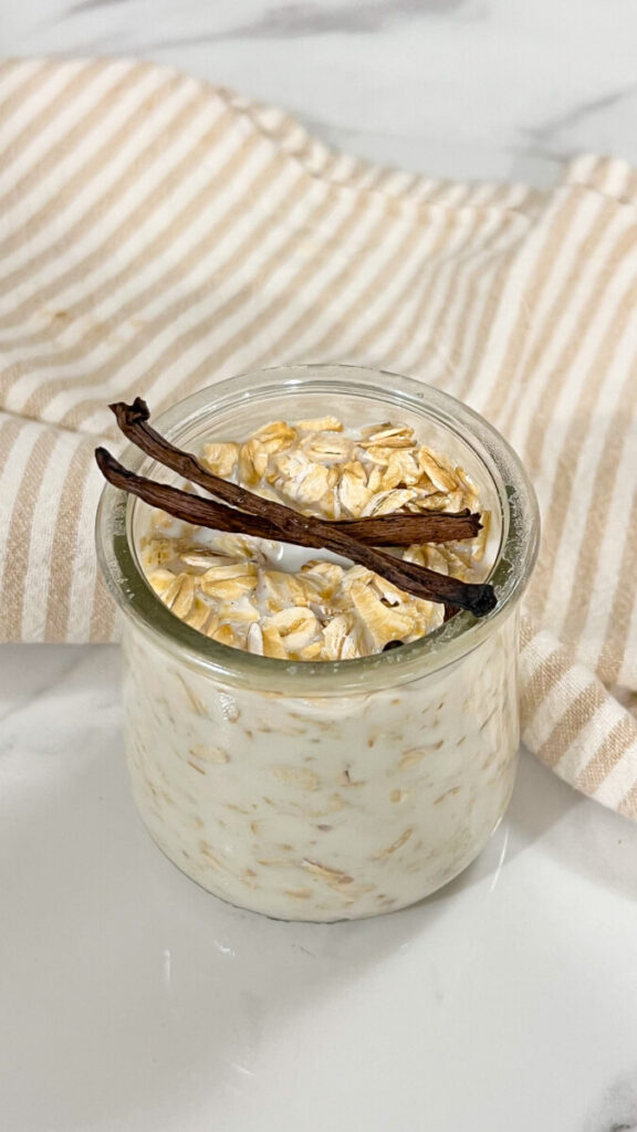  IMG_0340_jpg-576x1024 Creamy Vanilla Bean Overnight Oats  