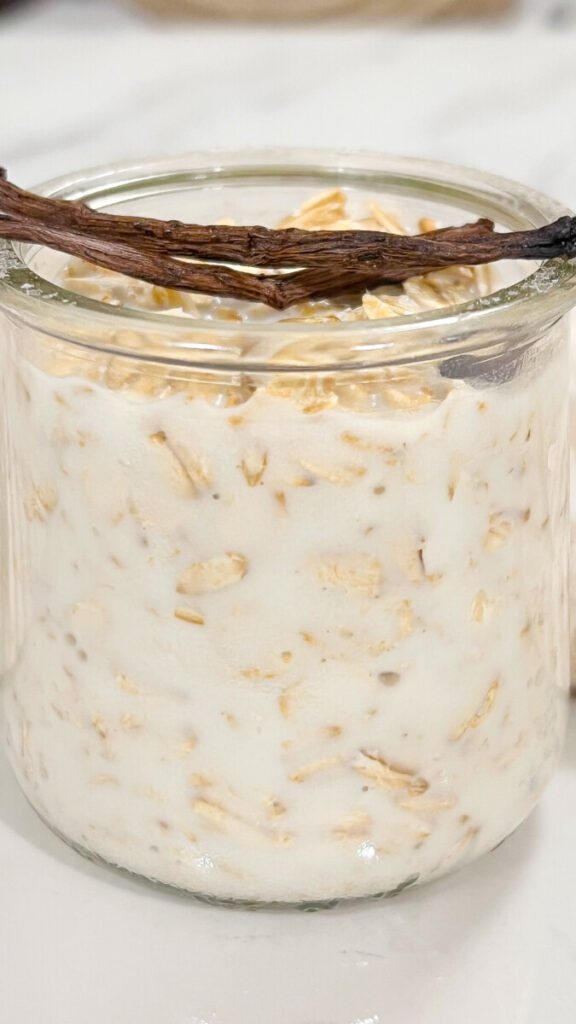  IMG_0356_jpg-576x1024 Creamy Vanilla Bean Overnight Oats  