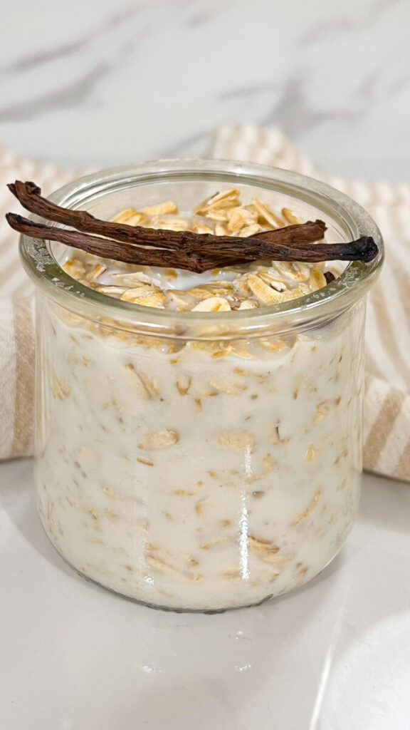  IMG_0357_jpg-576x1024 Creamy Vanilla Bean Overnight Oats  