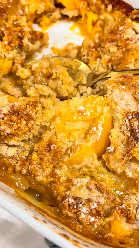  IMG_4132-576x1024 Easy Oatmeal Peach Cobbler  