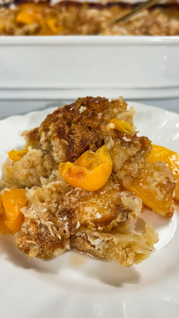  IMG_4133-576x1024 Easy Oatmeal Peach Cobbler  