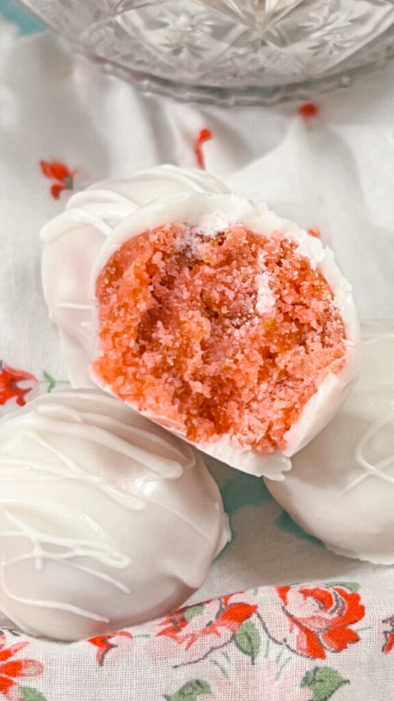  IMG_4774-576x1024 Strawberry Cheesecake Truffles  