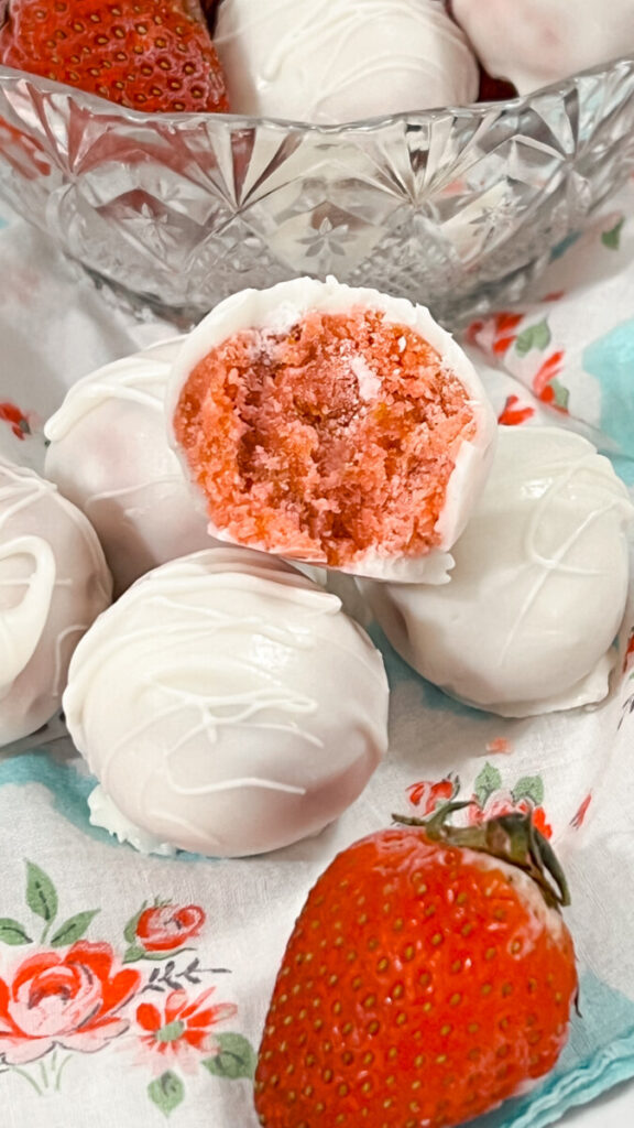  IMG_4786-576x1024 Strawberry Cheesecake Truffles  