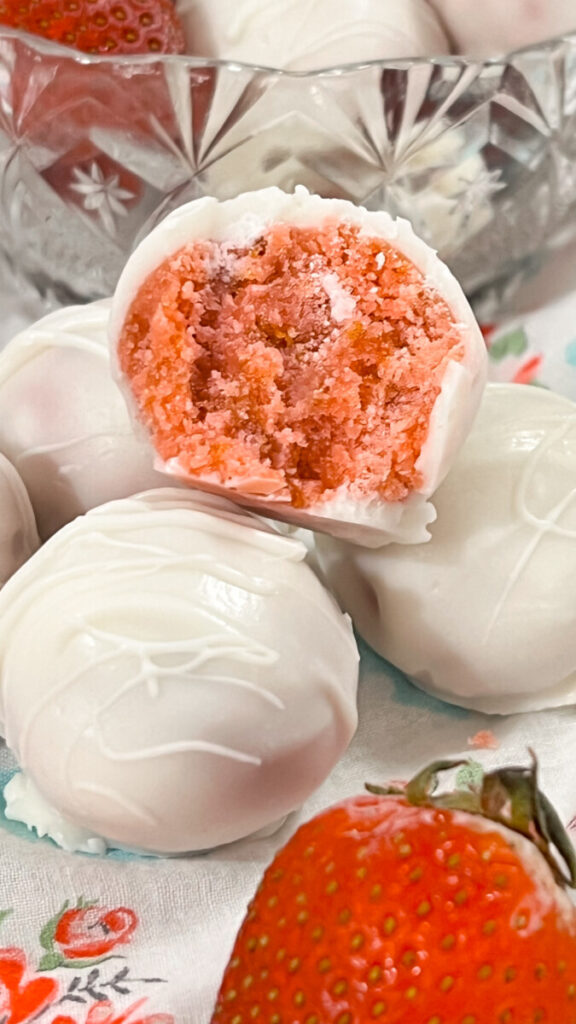  IMG_4789-576x1024 Strawberry Cheesecake Truffles  