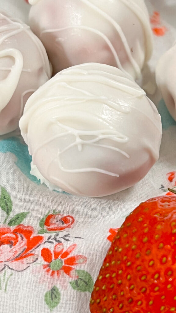  IMG_4792-576x1024 Strawberry Cheesecake Truffles  