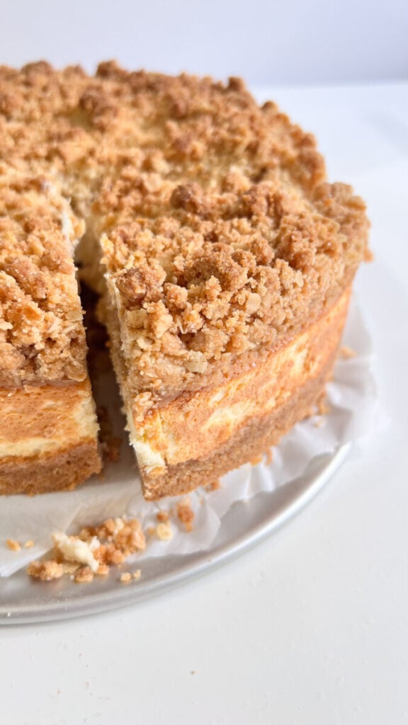  IMG_5299-576x1024 Lemon Cream Crumb Cheesecake  