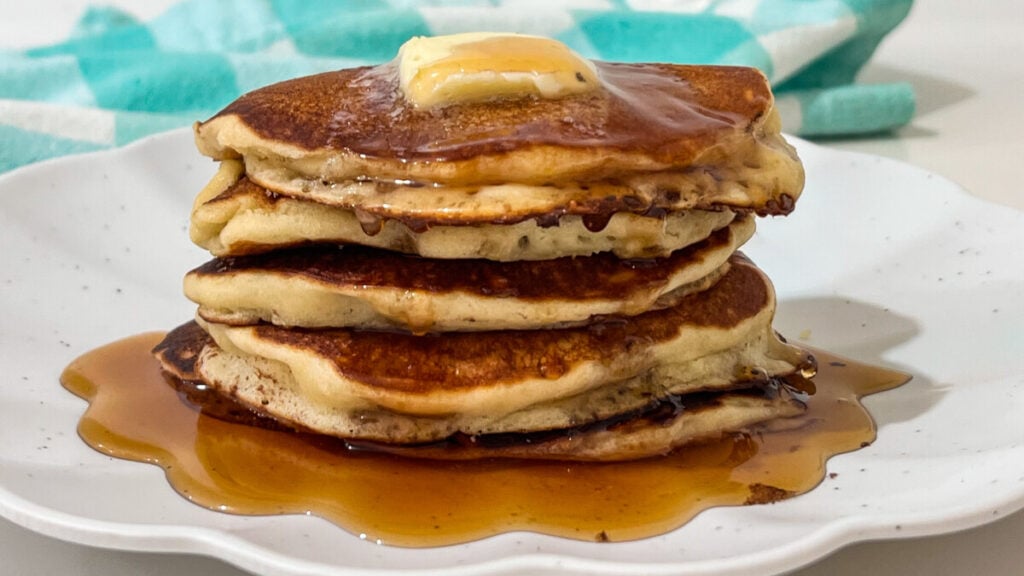  IMG_6595-1024x576 Sourdough Discard Cinnamon Roll Pancakes  