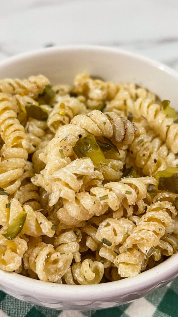  IMG_6674-576x1024 Dill Pickle Pasta Salad  