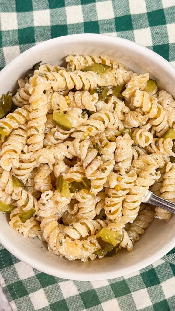  IMG_6680-576x1024 Dill Pickle Pasta Salad  