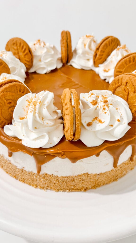  IMG_7155-576x1024 No Bake Biscoff Cheesecake  