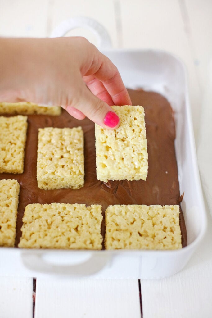  2G0A7719-683x1024 Rice Krispies Treat Peanut Butter Chocolate Fudge  