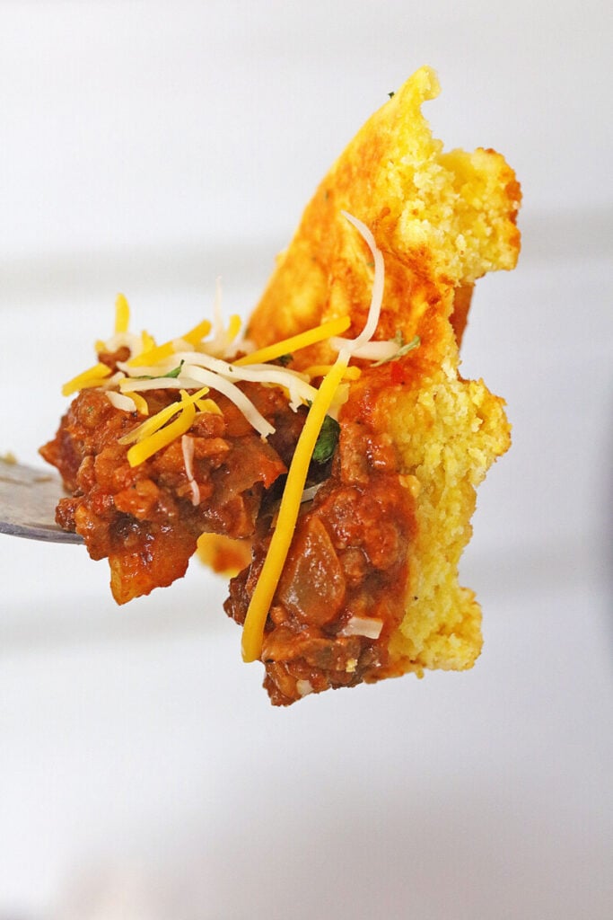  2G0A9509-683x1024 Cheesy Cornbread Waffles and Chili  