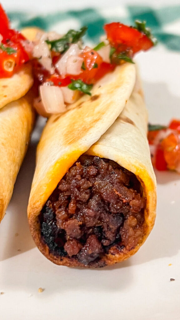  IMG_0316-576x1024 Air Fryer Cheesy Beef Taquitos  