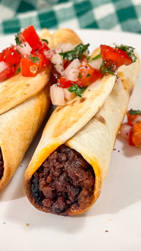 IMG_0321-576x1024 Air Fryer Cheesy Beef Taquitos  