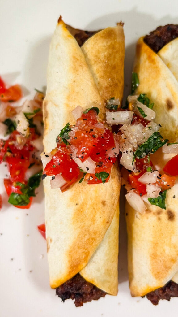  IMG_0330-576x1024 Air Fryer Cheesy Beef Taquitos  