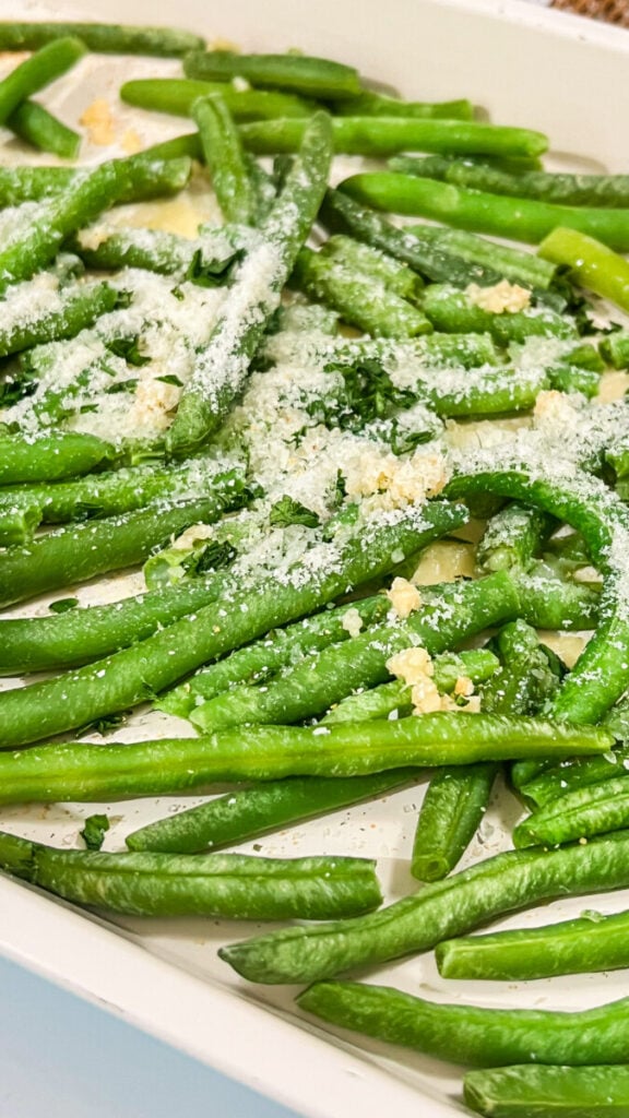 IMG_1818-576x1024 Roasted Garlic Parmesan Green Beans Recipe