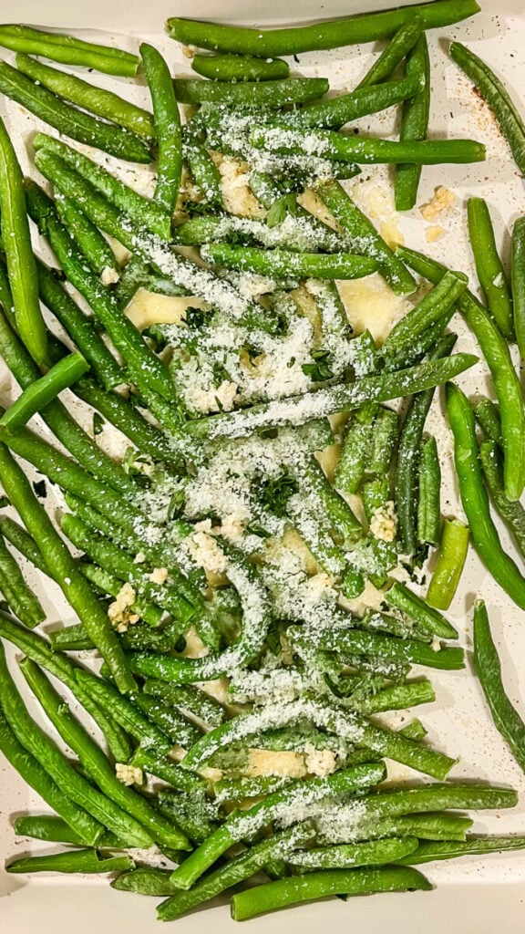 IMG_1821-576x1024 Roasted Garlic Parmesan Green Beans Recipe
