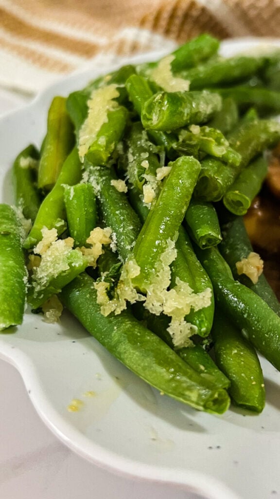 IMG_1899-576x1024 Roasted Garlic Parmesan Green Beans Recipe