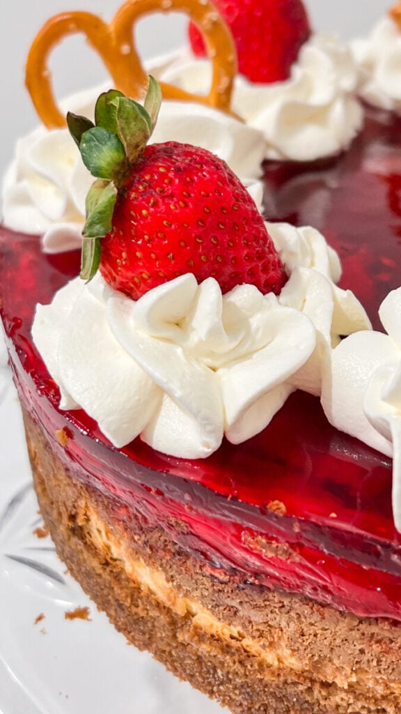 IMG_2118-576x1024 Strawberry Pretzel Salad Cheesecake
