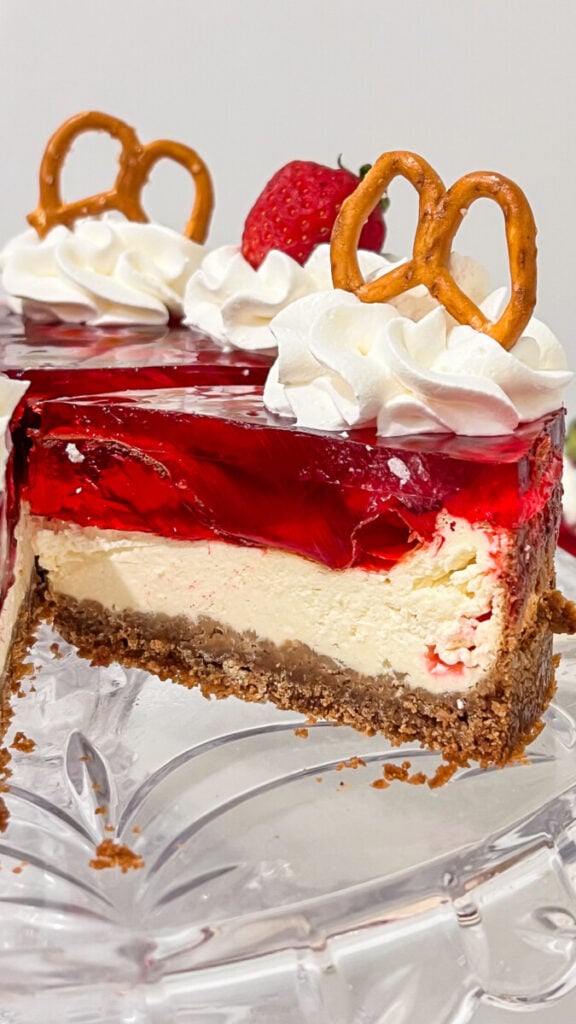 IMG_2123-576x1024 Strawberry Pretzel Salad Cheesecake