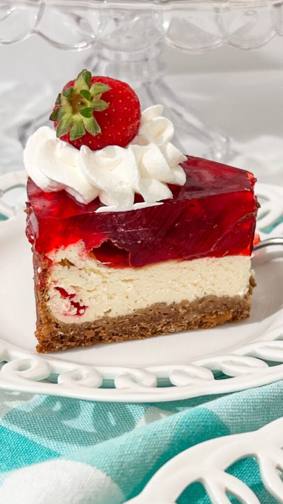 IMG_2277-576x1024 Strawberry Pretzel Salad Cheesecake
