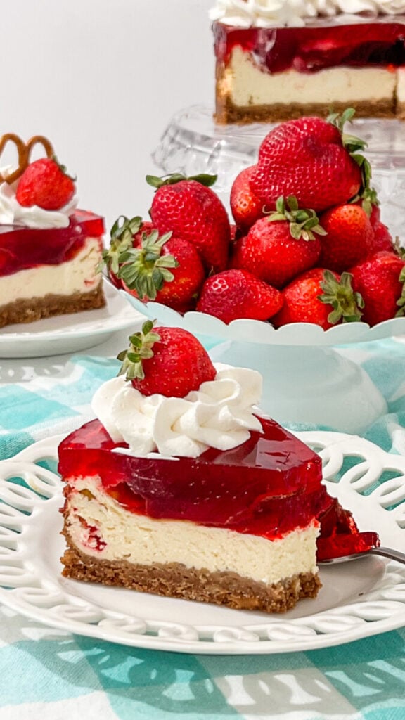IMG_2290-576x1024 Strawberry Pretzel Salad Cheesecake
