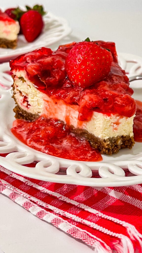  IMG_2344-576x1024 Vanilla Bean Cheesecake with Strawberry Sauce  