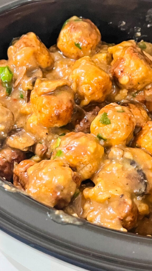 IMG_2820-576x1024 Crock Pot Salisbury Steak Meatballs