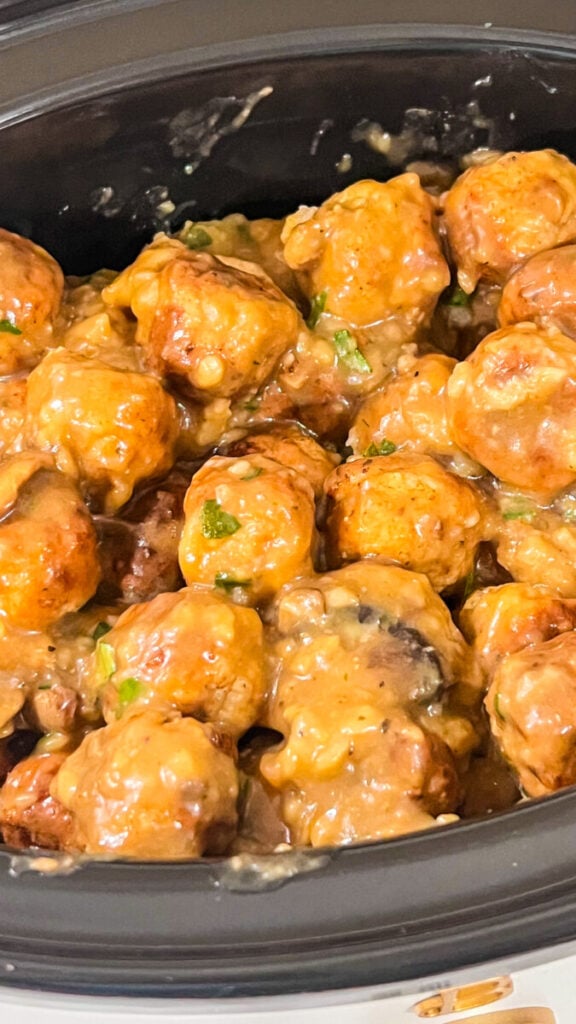 IMG_2830-576x1024 Crock Pot Salisbury Steak Meatballs