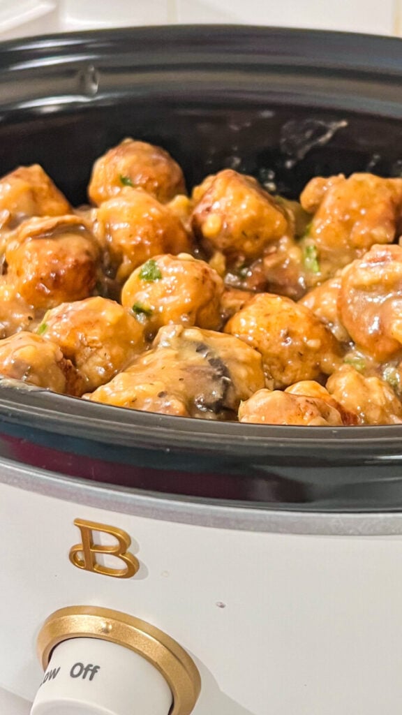 IMG_2833-576x1024 Crock Pot Salisbury Steak Meatballs