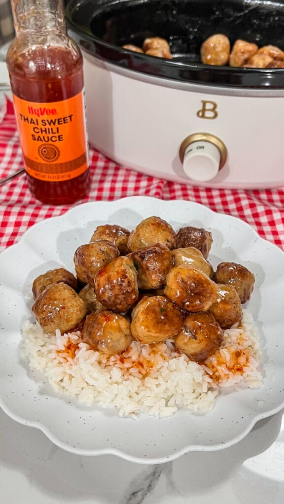  IMG_3538-576x1024 Crock Pot Thai Sweet Chili Meatballs  
