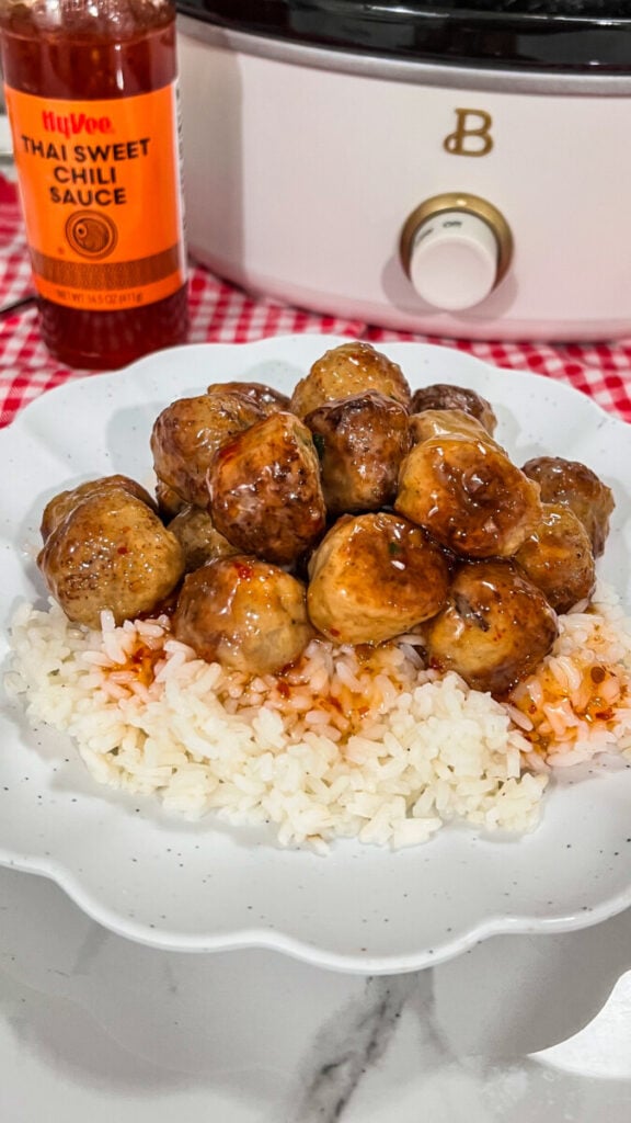  IMG_3540-576x1024 Crock Pot Thai Sweet Chili Meatballs  