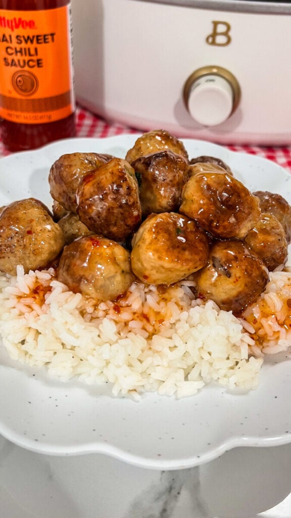  IMG_3541-576x1024 Crock Pot Thai Sweet Chili Meatballs  