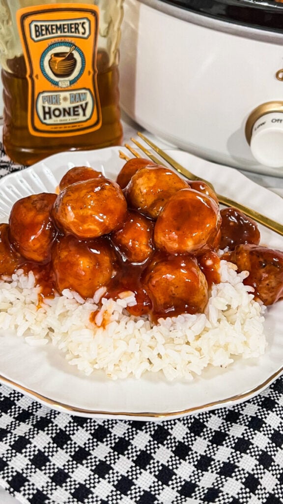  IMG_3701-576x1024 Honey BBQ Crock Pot Meatballs  