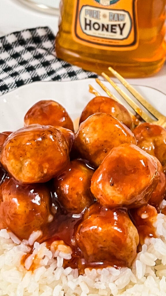  IMG_3731-576x1024 Honey BBQ Crock Pot Meatballs  