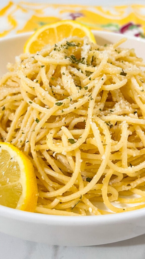  IMG_8115-576x1024 Creamy Lemon Parmesan Pasta  
