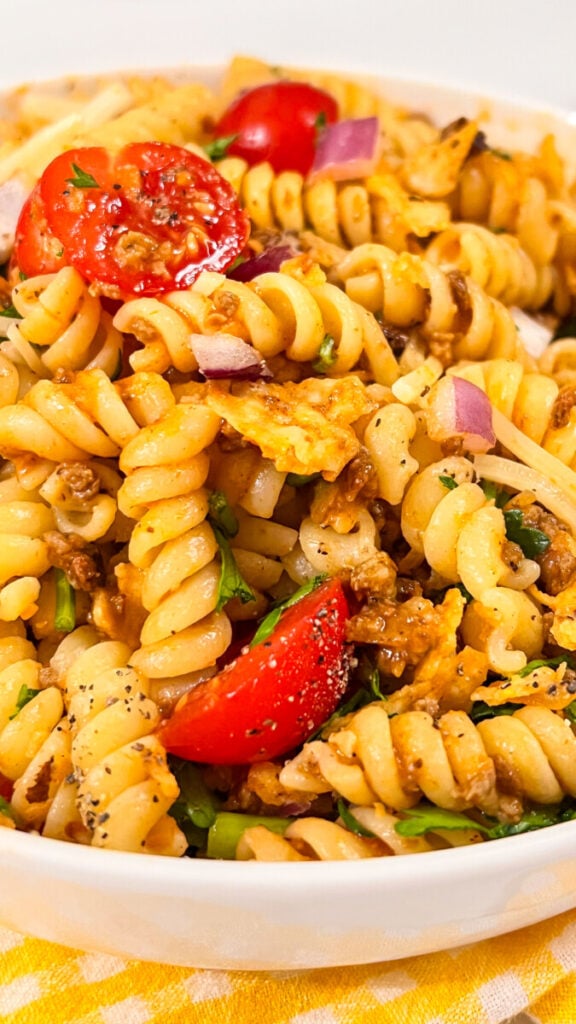  IMG_9420-576x1024 Taco Pasta Salad  